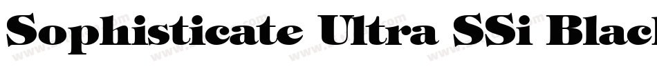 Sophisticate Ultra SSi Black字体转换